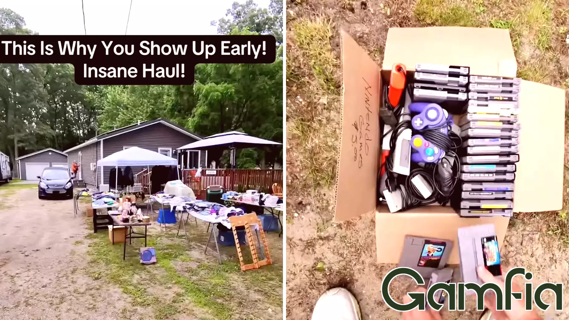 Yard sale shopper asks for all the Nintendo games, and the seller takes $50 for the lot